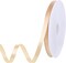120 Yards Champagne Ribbon 3/8 Inch Thin Gold Satin Ribbon Craft Fabric Ribbon for Hair Bow Making Gift Wrapping Floral Bouquet Party Birthday Graduate Mother's Day Decorations